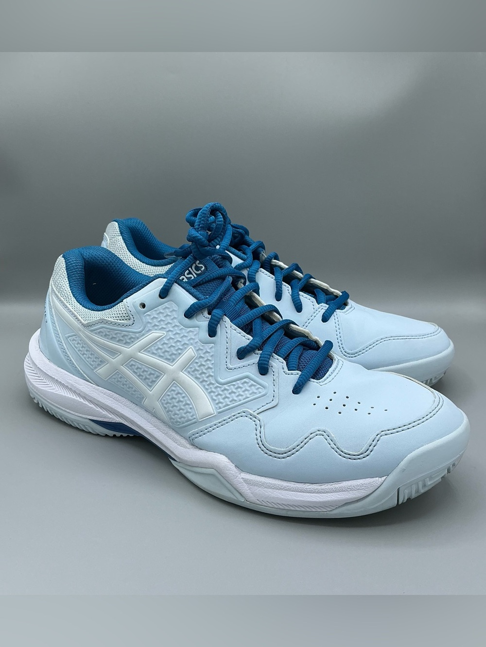 ASICS GEL-DEDICATE 7 Women's Size 9.5 Light Blue Tennis/Pickleball Sneakers